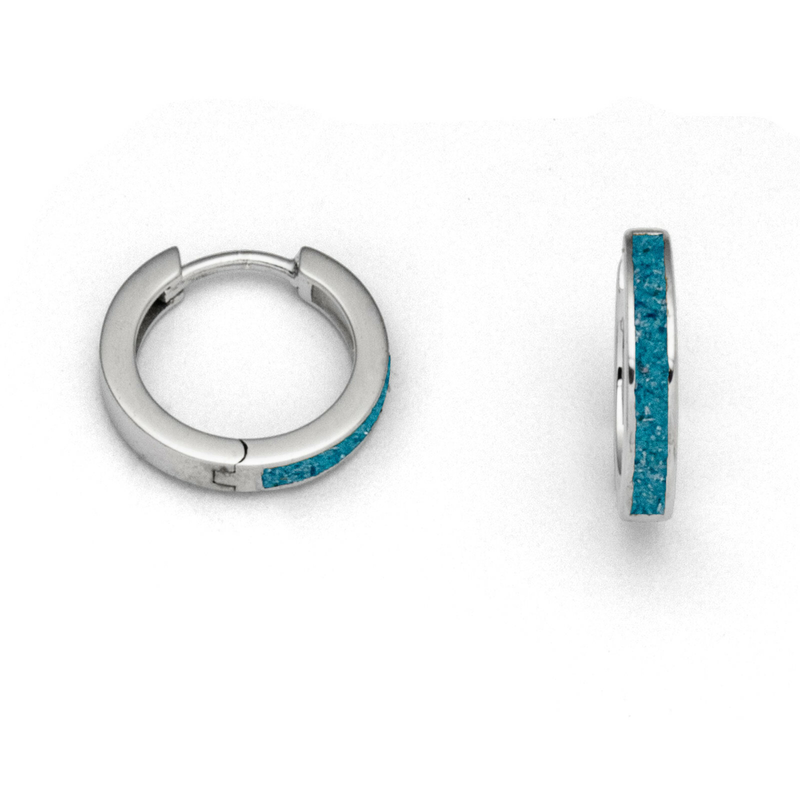 DUR Damen Creole MARINA blauer Steinsand, Silber 925/- rhodiniert (O5284) – Bild 1