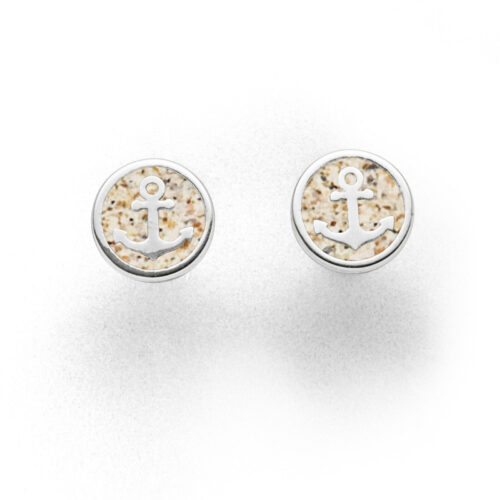 DUR Schmuck Ohrstecker HOFFNUNG 2.0 Strandsand, Silber 925/- rhodiniert (O5320)