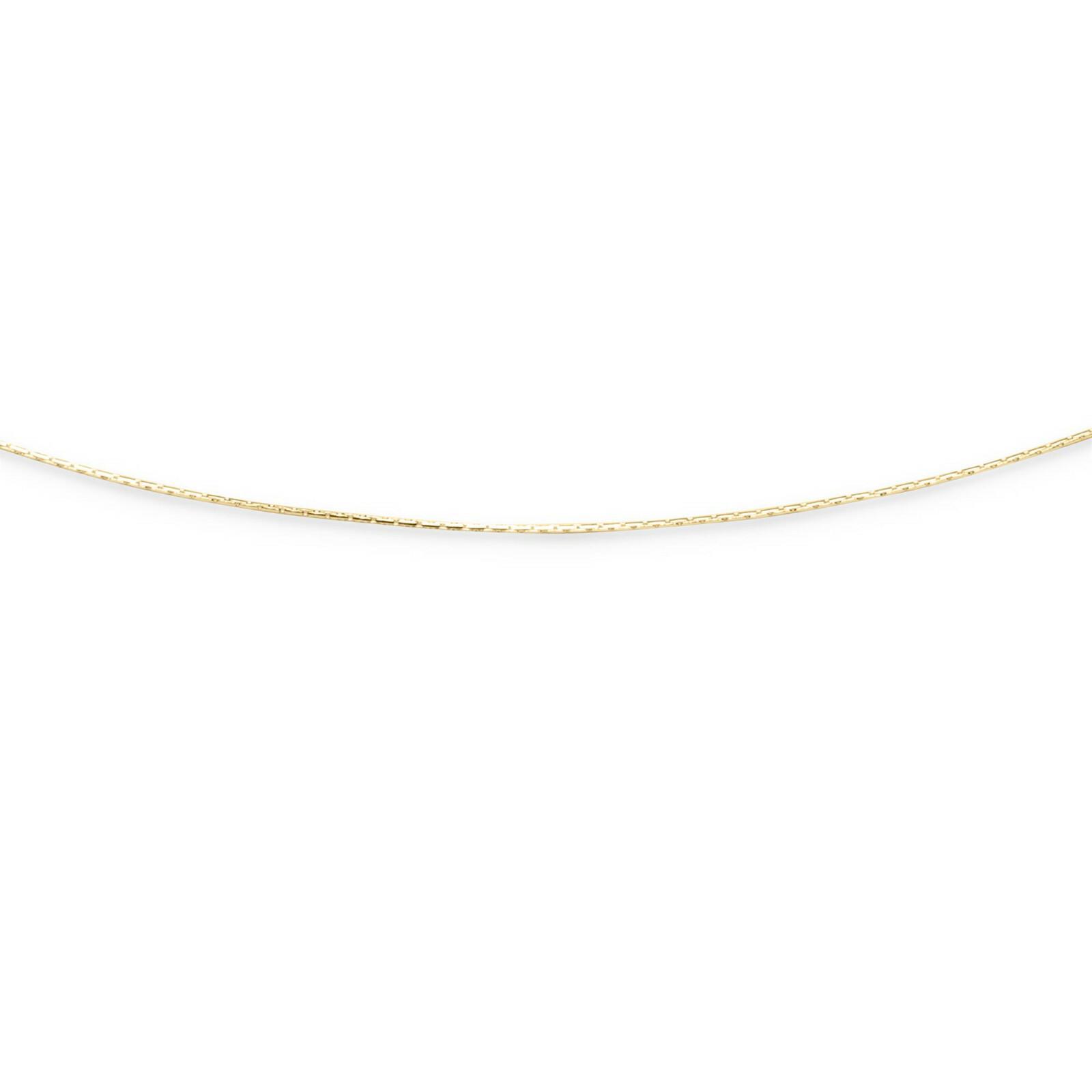DUR Schmuck feine Kette Haferkorn Silber 925/- vergoldet - 42cm (K2534) – Bild 1
