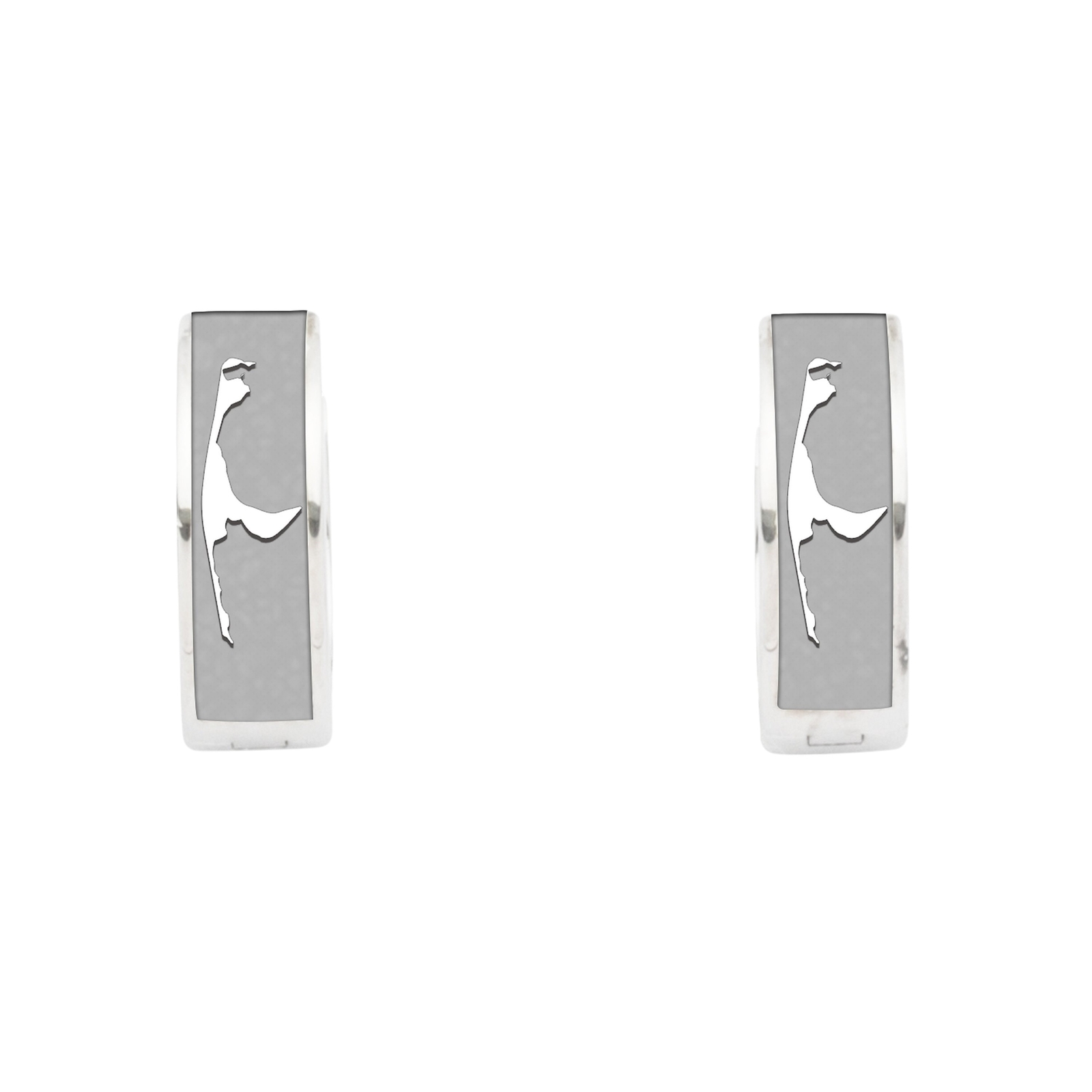 DUR Schmuck Creole SYLT matt Silber 925/- rhodiniert (O5492) – Bild 1