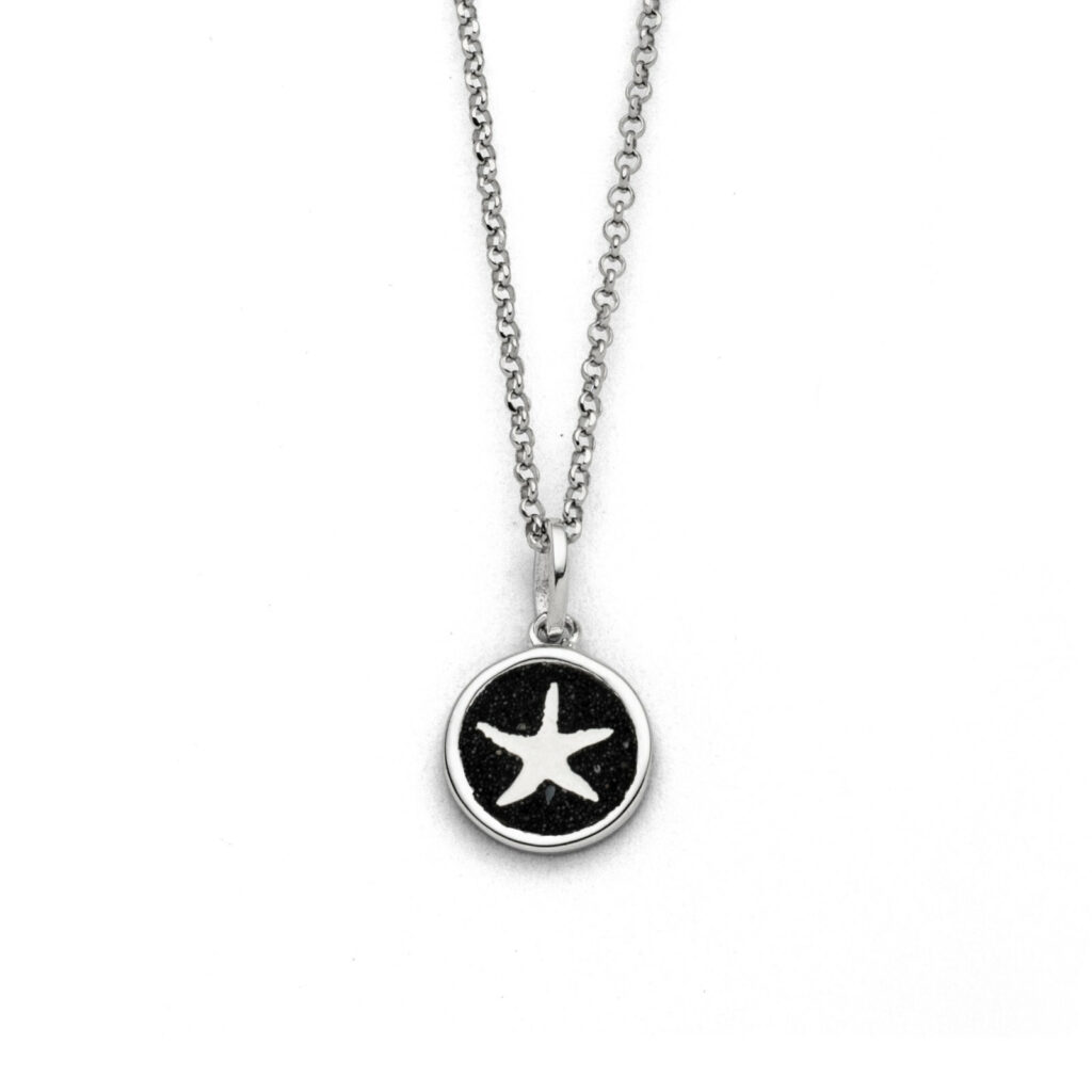 DUR Schmuck Kette TRAUM 2.0 Lavasand, Silber 925/- rhodiniert 42cm (K2673)