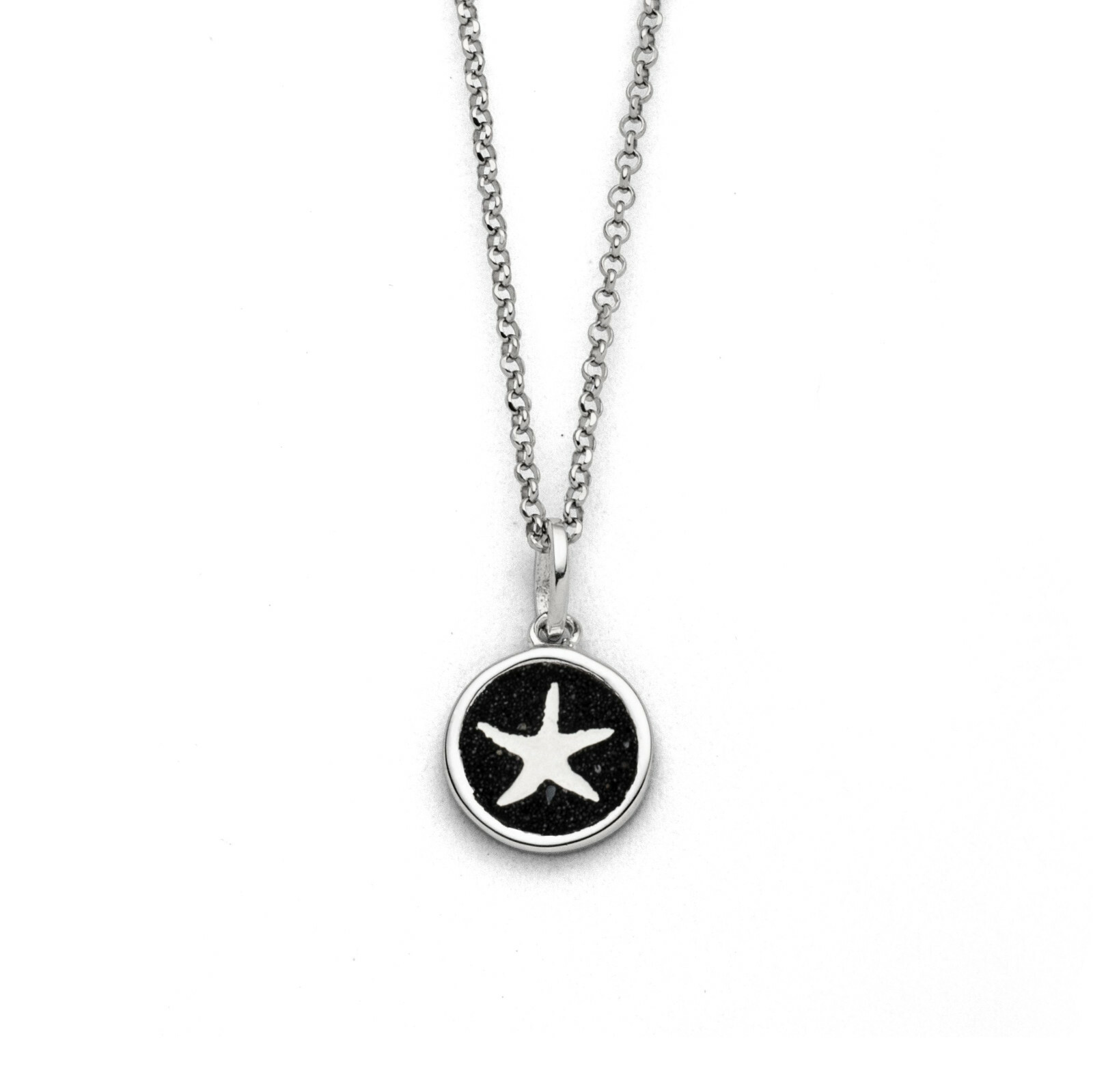 DUR Schmuck Kette TRAUM 2.0 Lavasand, Silber 925/- rhodiniert 42cm (K2673) – Bild 1