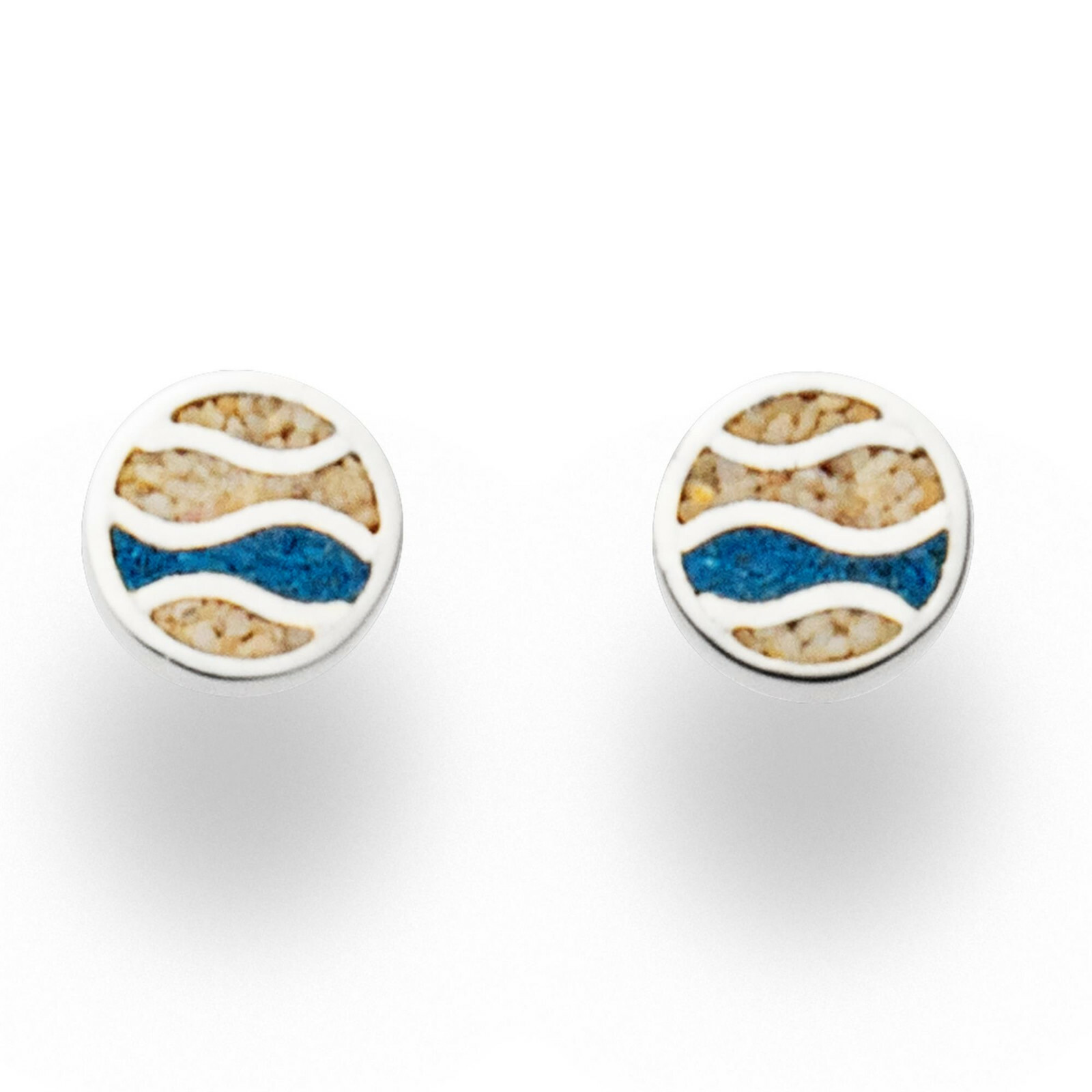 DUR Schmuck Damen Ohrring STRANDWELLEN 925er Silber rhodiniert O5138 – Bild 1