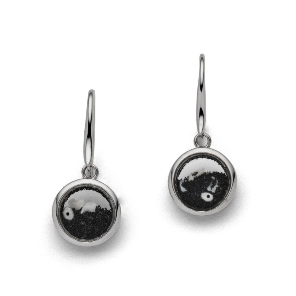 DUR Schmuck Ohrhänger 'Lavasturm' Sterling Silber 925/-rhodiniert (O4911)