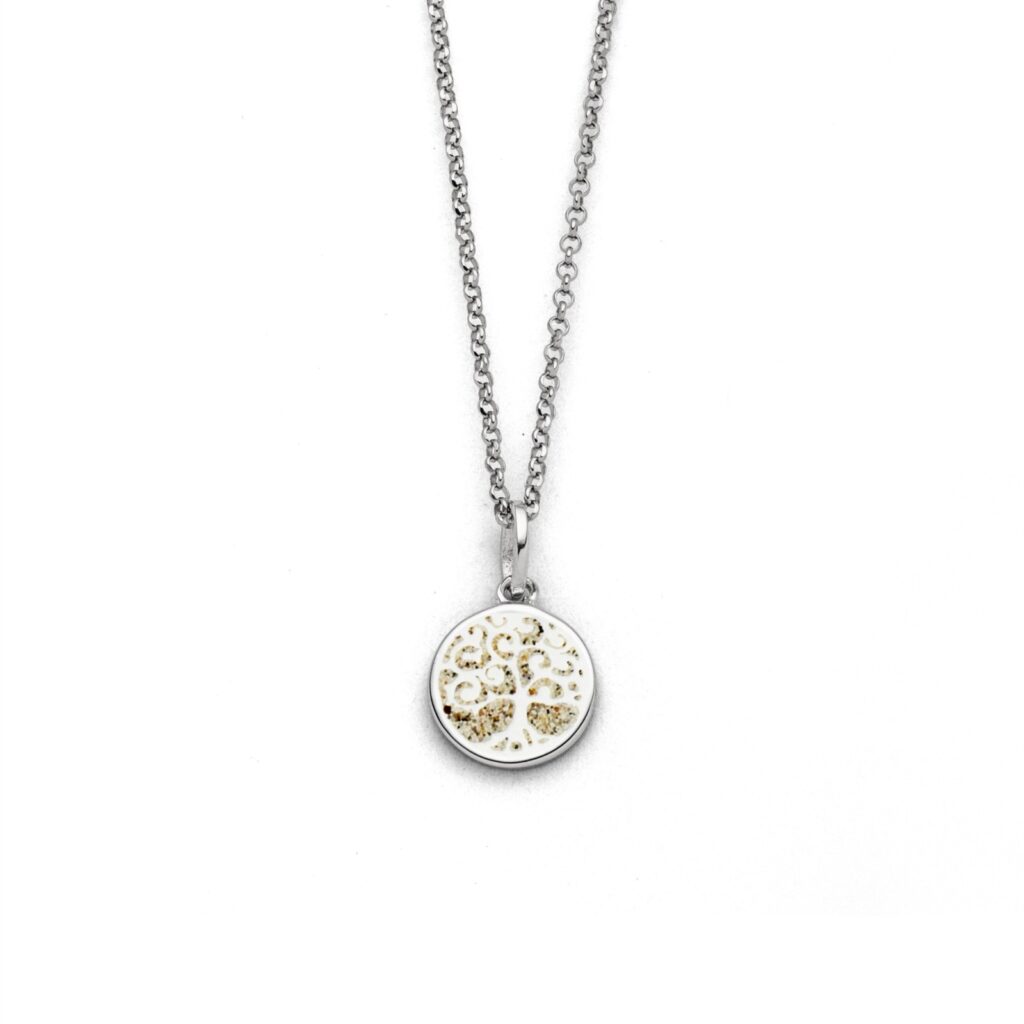 DUR Kette Baum des Lebens 2.0 Strandsand, Silber 925/- rhodiniert 45cm (K3001)