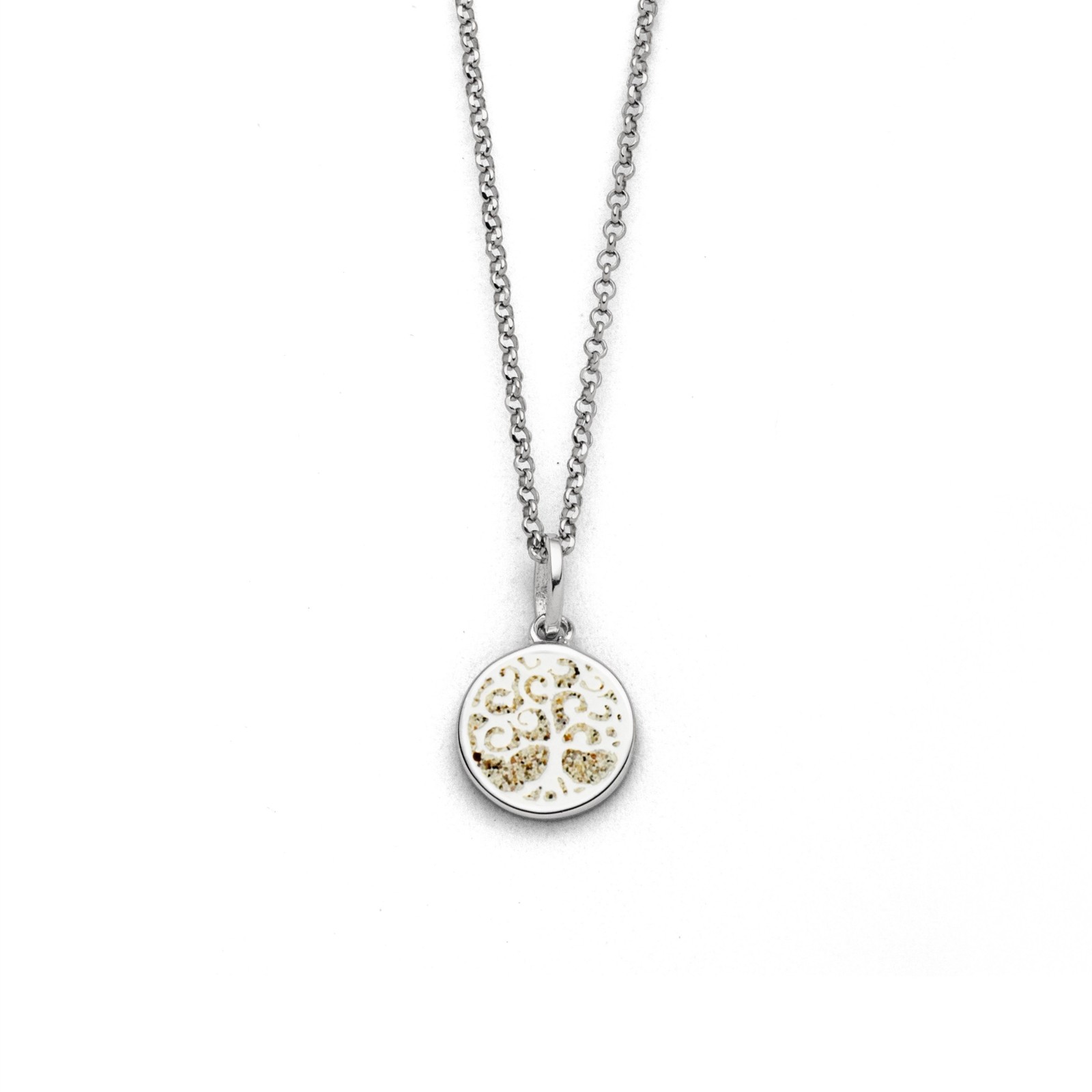 DUR Kette Baum des Lebens 2.0 Strandsand, Silber 925/- rhodiniert 45cm (K3001) – Bild 1