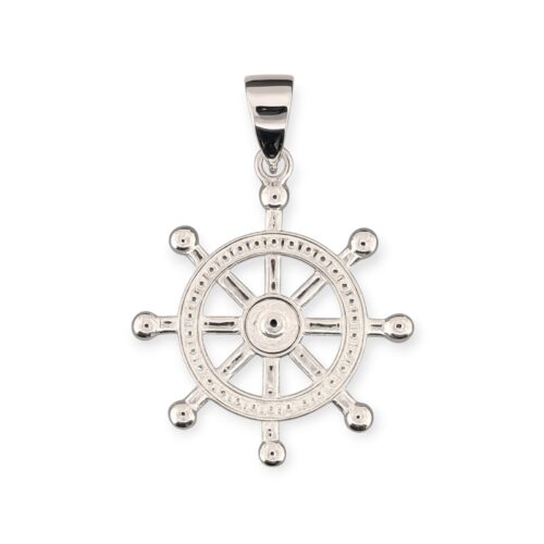 Maritimer Anhänger Steuerrad Silber 925/- 25mm (PP3308)
