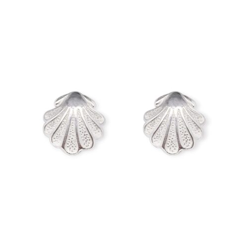 Maritimer Ohrstecker Muschel Silber 925/- 11mm (EP-2850)