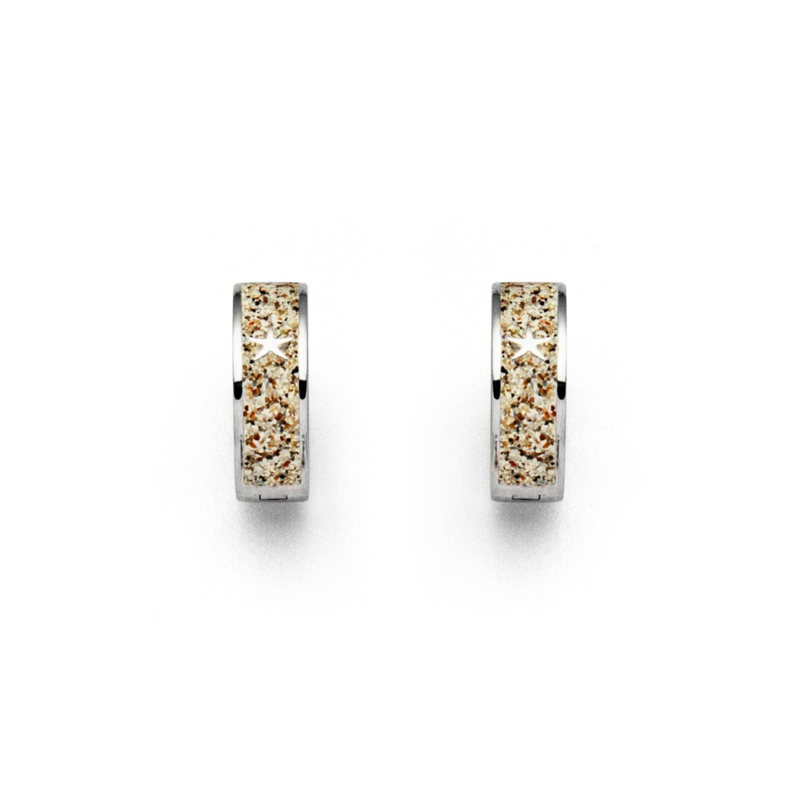 DUR Schmuck Creole TRAUM Strandsand, Silber 925/- rhodiniert (O5228) – Bild 1