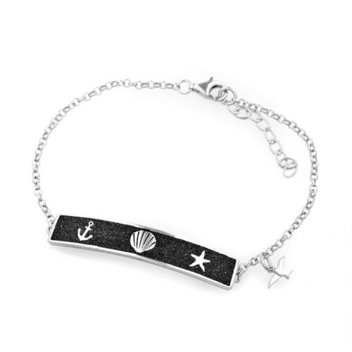 DUR Schmuck Armband LAVASTRAND  Silber 925/- 17,5cm + 2,5cm (A1484)