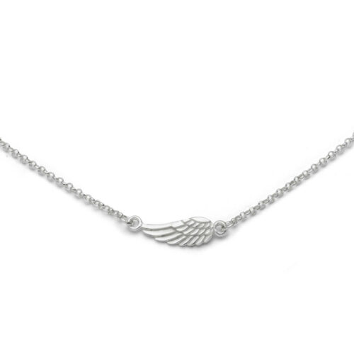 DUR Schmuck Kette ENGELSFLÜGEL Silber 925/-, Länge 42cm + 3cm (K2361)