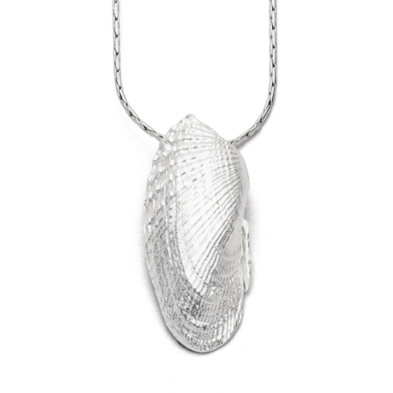 DUR Schmuck Anhänger ENGELSFLÜGEL-MUSCHEL Silber 925/- anlaufgeschützt (P3587) – Bild 1