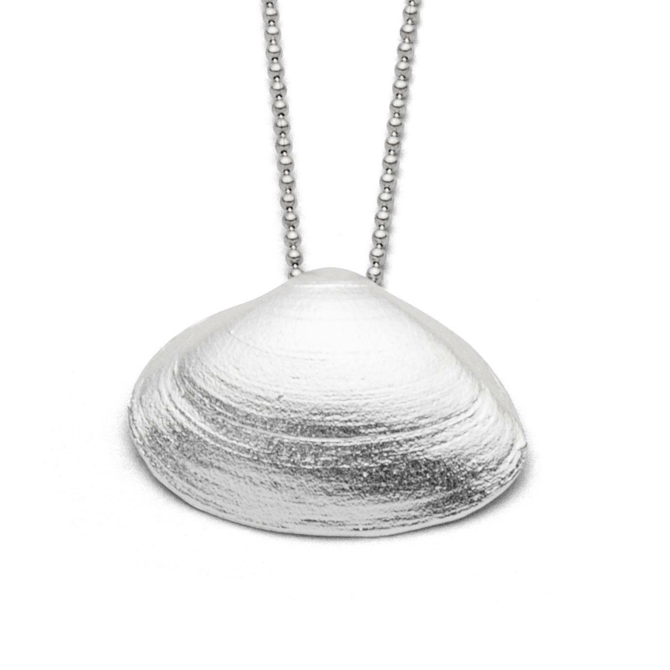 DUR Schmuck Anhänger Sandklaffmuschel, anlaufgeschütztes Silber 925/- ( P3586 ) – Bild 1