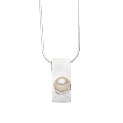 DUR Schmuck Kette BETTY Perle, Silber 925/- 42cm  (K2860)