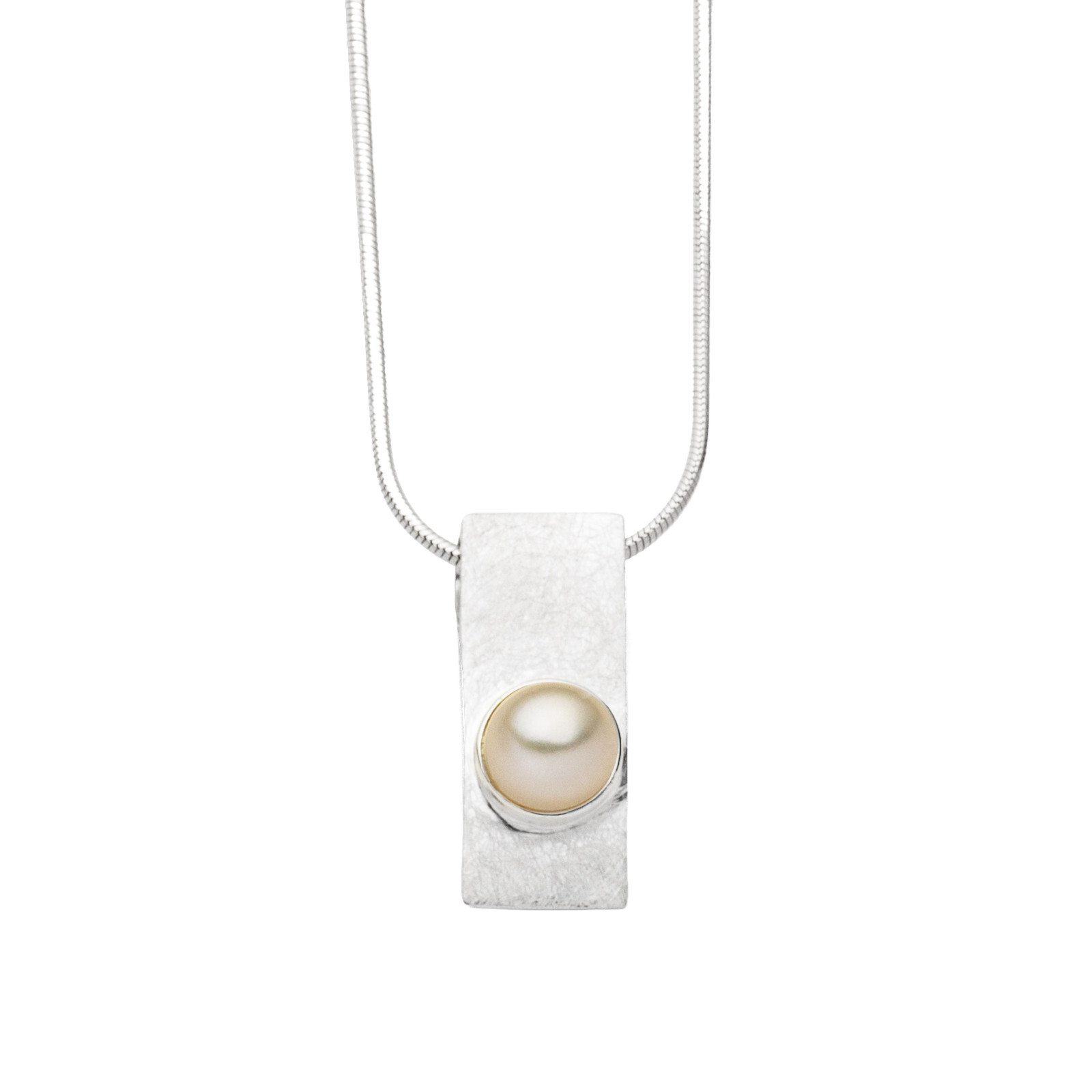 DUR Schmuck Kette BETTY Perle, Silber 925/- 42cm  (K2860) – Bild 1