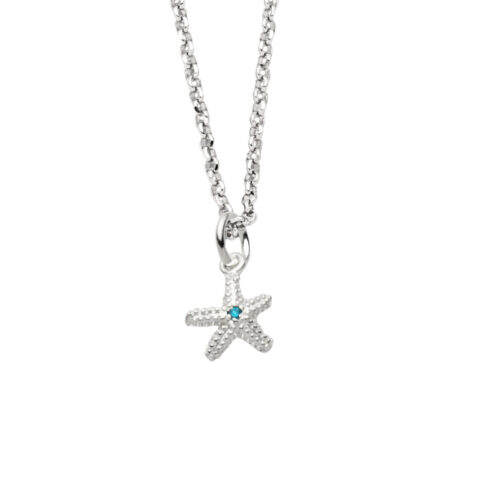 DUR Schmuck Kette SEESTERN ZIRKONIA 2.0, Silber 925/- 45cm (K2835)