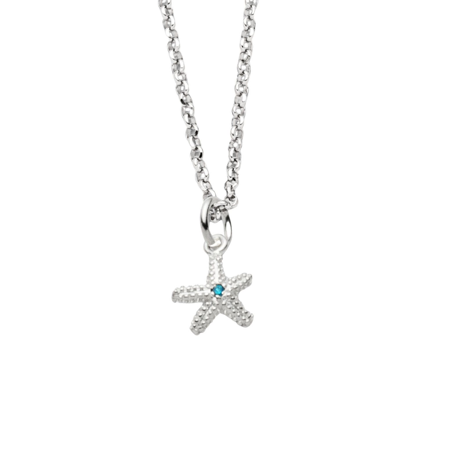 DUR Schmuck Kette SEESTERN ZIRKONIA 2.0, Silber 925/- 45cm (K2835) – Bild 1