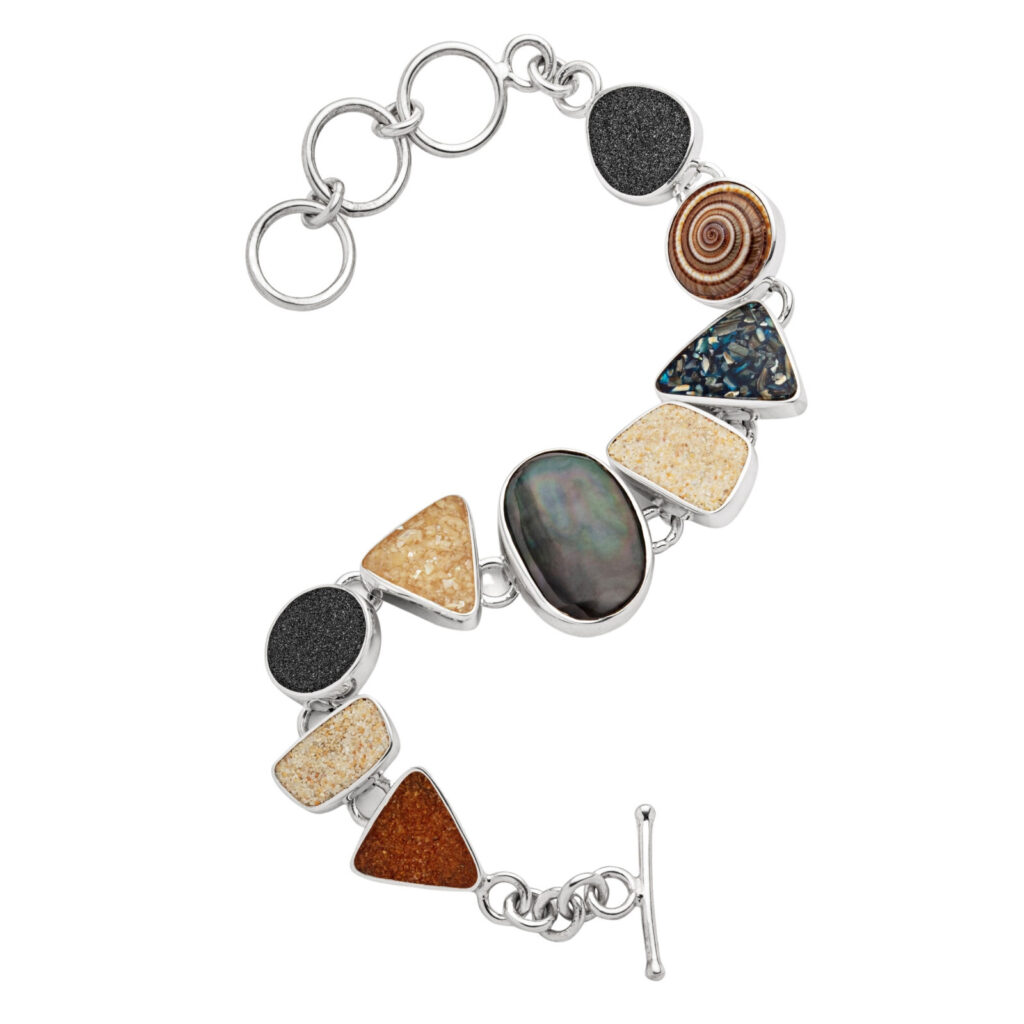 DUR Armband COLORFUL-MIX 925er Silber ca. 15,5cm + 3cm Verlängerung (A1740)