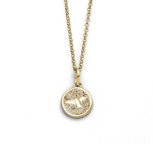 DUR Schmuck Kette FREIHEIT 2.0 Strandsand, Silber 925/- vergoldet (K2755)