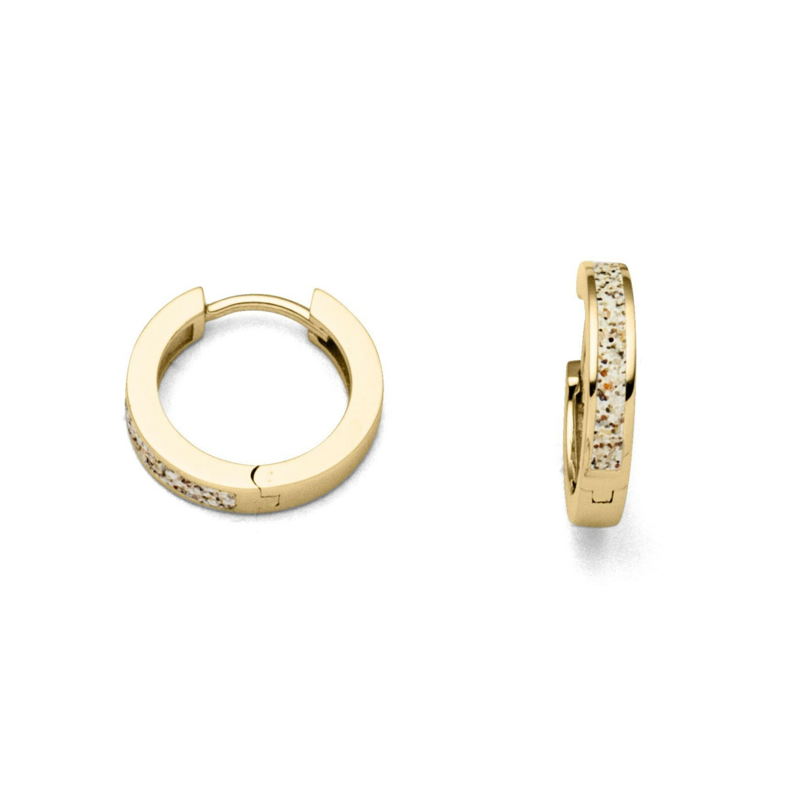 DUR Schmuck Creole MARINA Strandsand, Silber 925/- vergoldet (O5380) – Bild 1