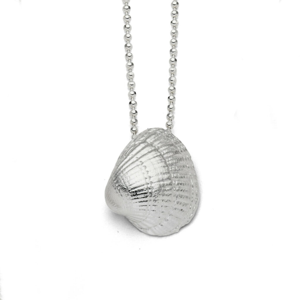 DUR Schmuck Anhänger Herzmuschel Silber 925/- (P3043)