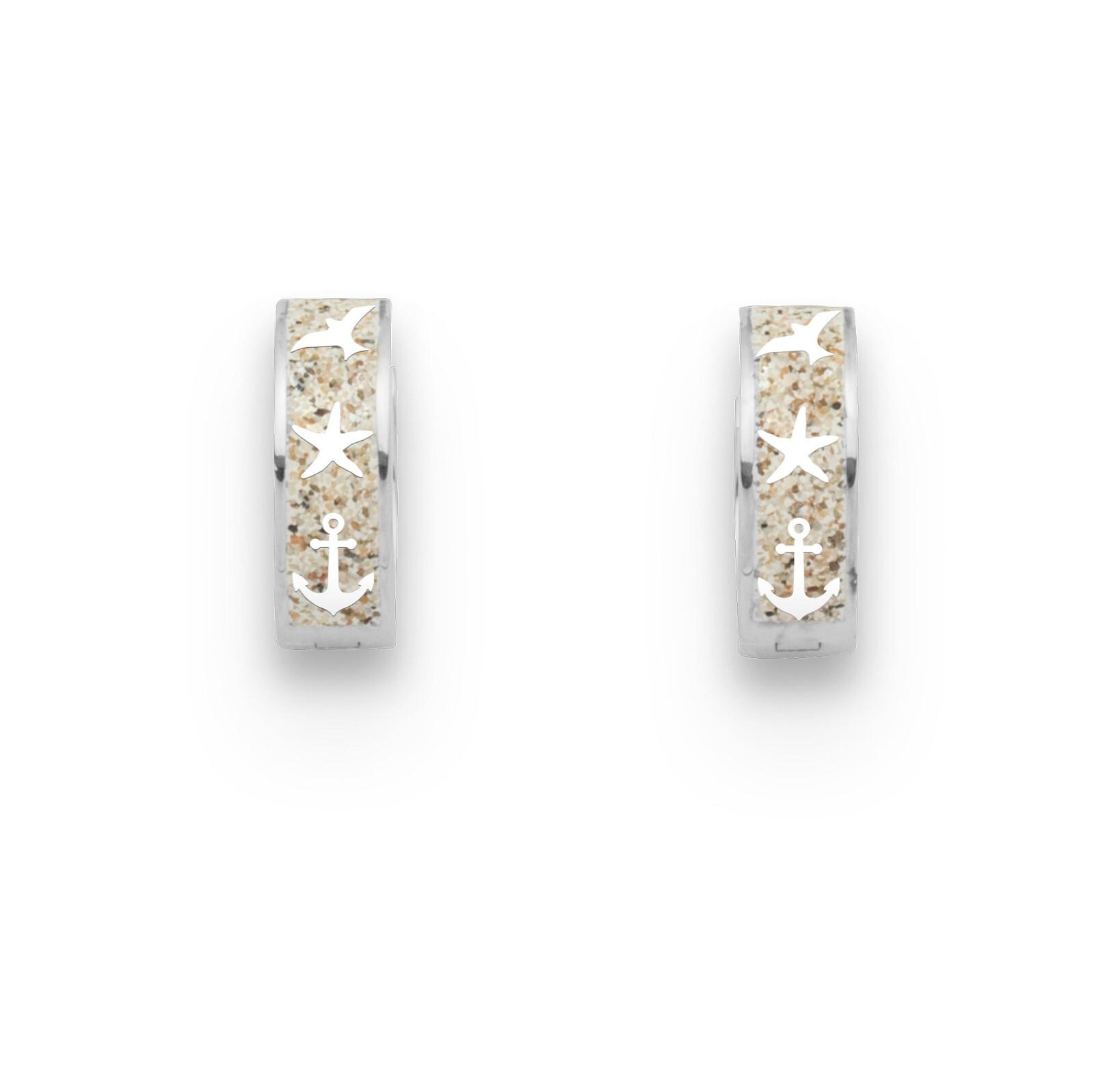 DUR Schmuck Creole MARITIM Strandsand, Silber 925/- rhodiniert (O5423) – Bild 1