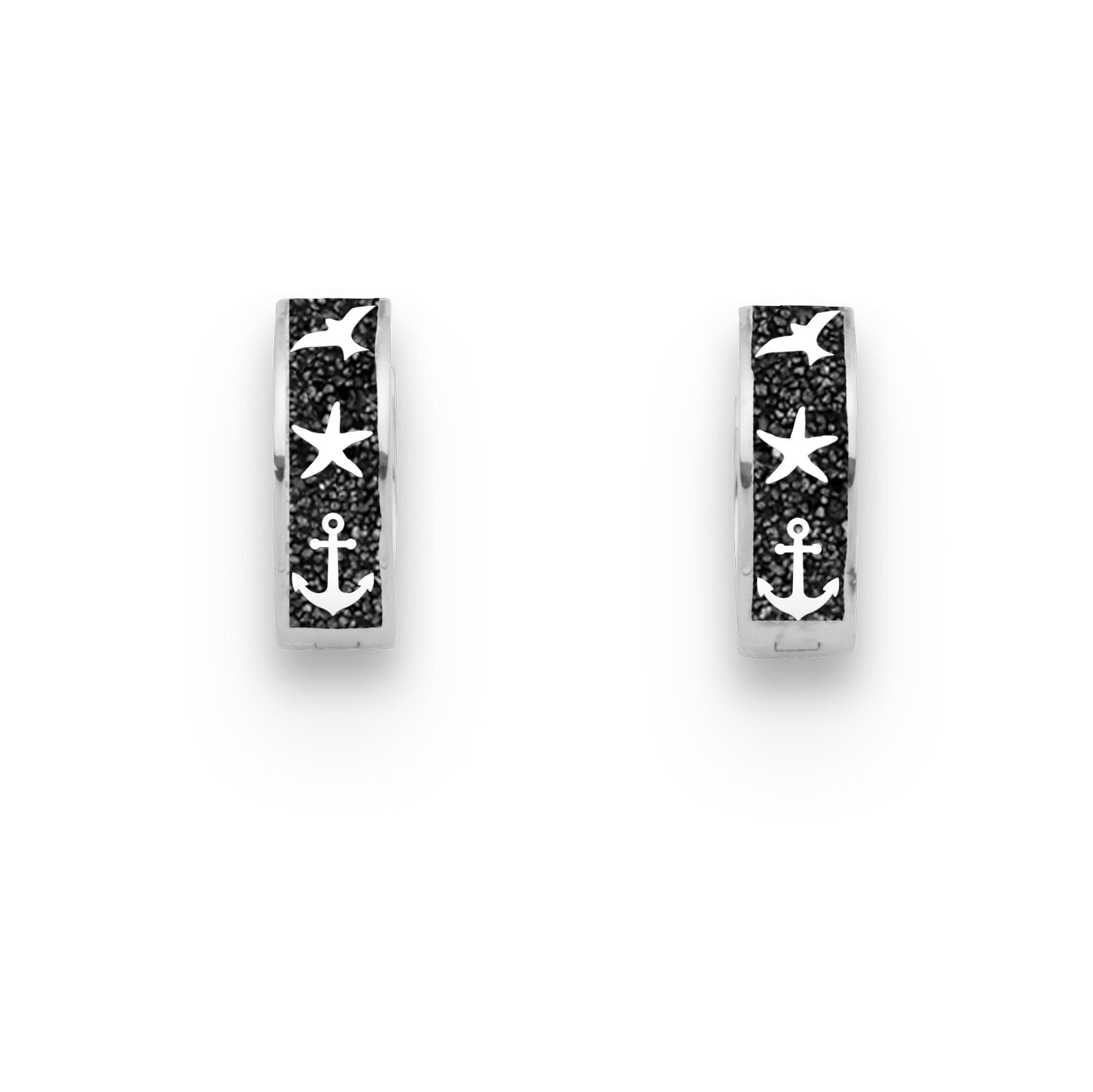 DUR Schmuck Creole MARITIM Lavasand, Silber 925/- rhodiniert (O5425) – Bild 1