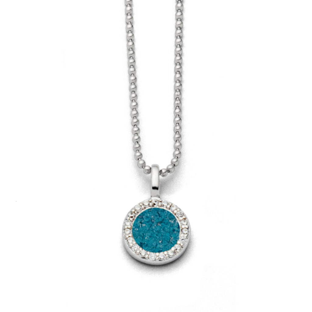 DUR Schmuck Kette WASSERFLIMMERN 2.0 Steinsand, Silber 925/- rhod. 42cm (K2712)