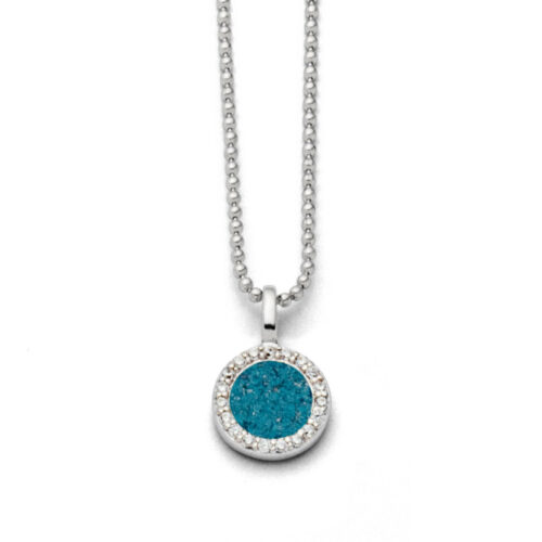 DUR Schmuck Kette WASSERFLIMMERN 2.0 Steinsand, Silber 925/- rhod. 42cm (K2712)