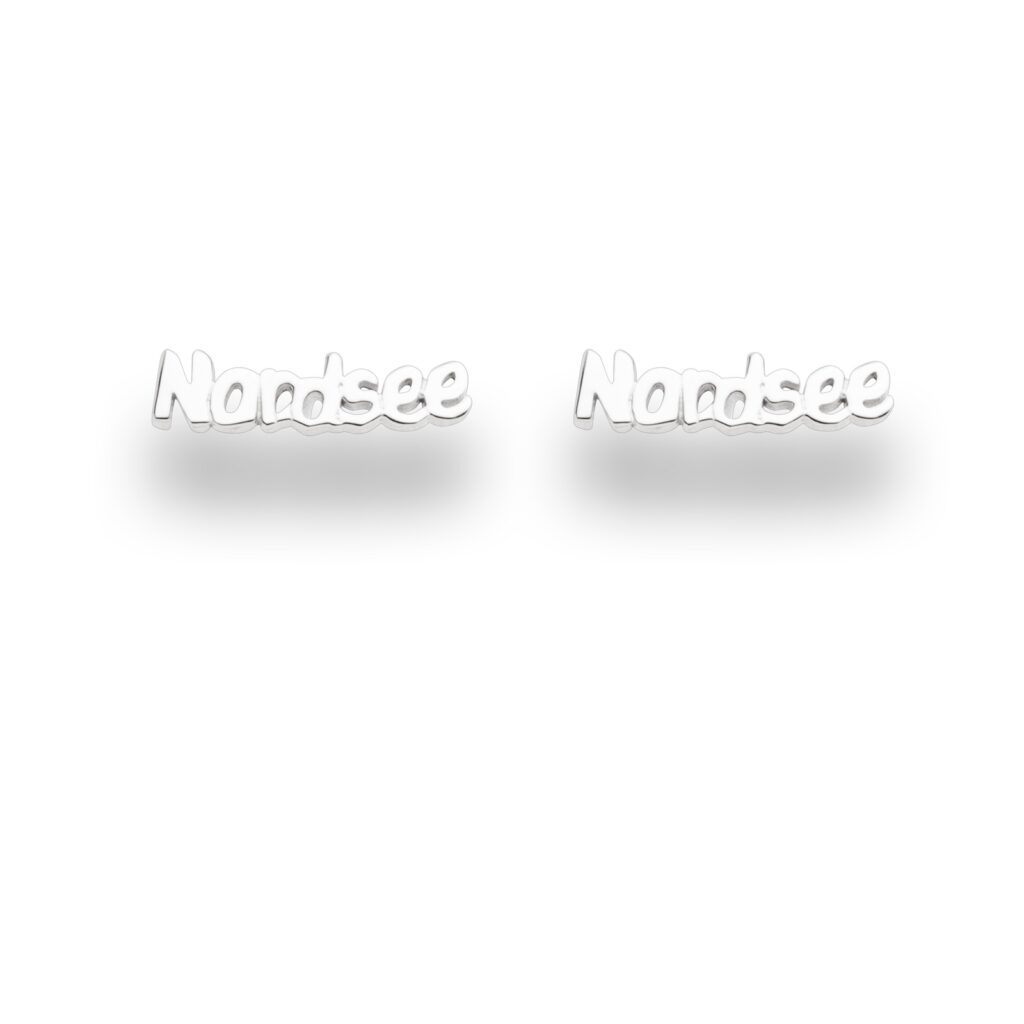 DUR Schmuck Ohrstecker NORDSEE, Silber 925/- rhodiniert (O5467)