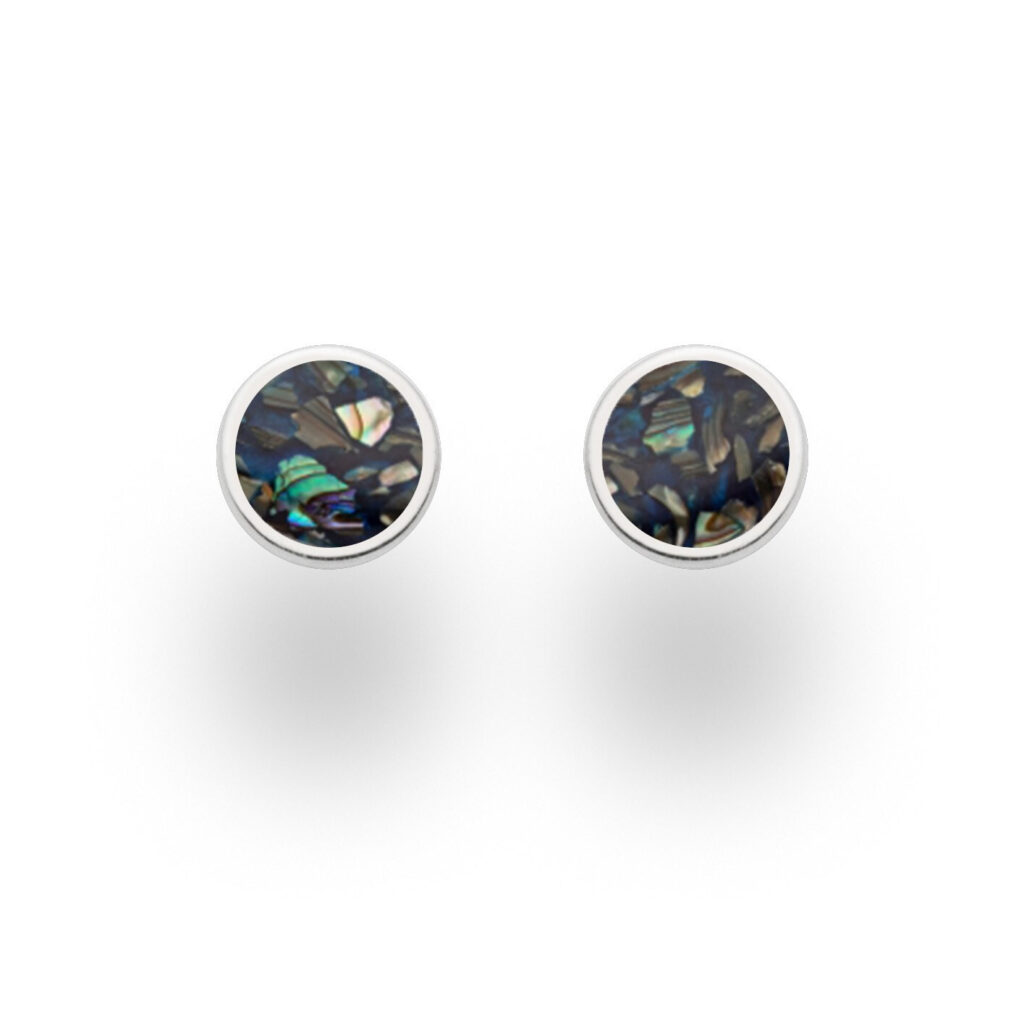 DUR Schmuck Damen Ohrstecker SEEOPAL, Silber 925/- (O5443)