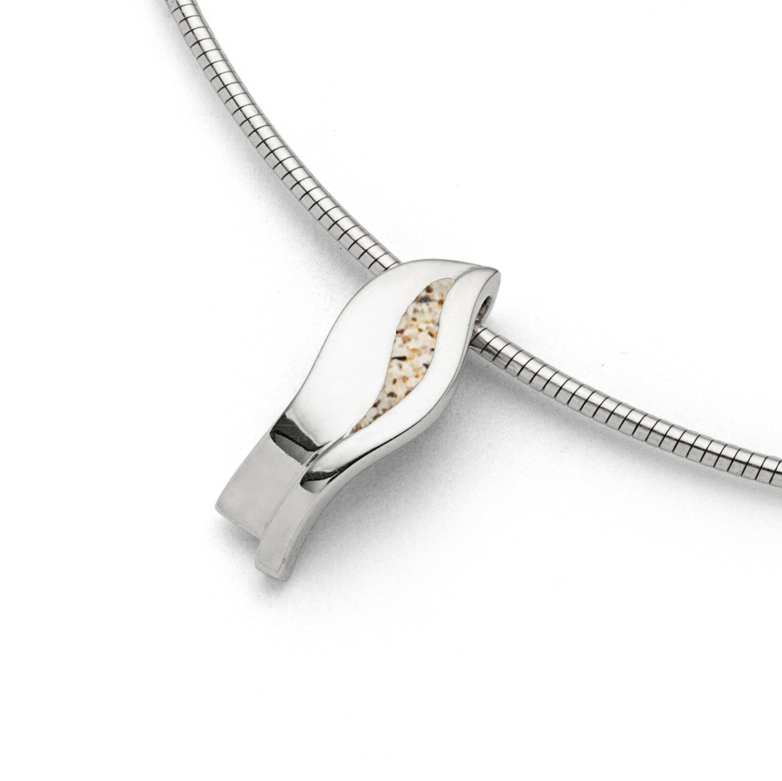 DUR Schmuck Kette SILBERSCHWEIF Strandsand, Silber 925/- rhodiniert 42cm (K2680) – Bild 1