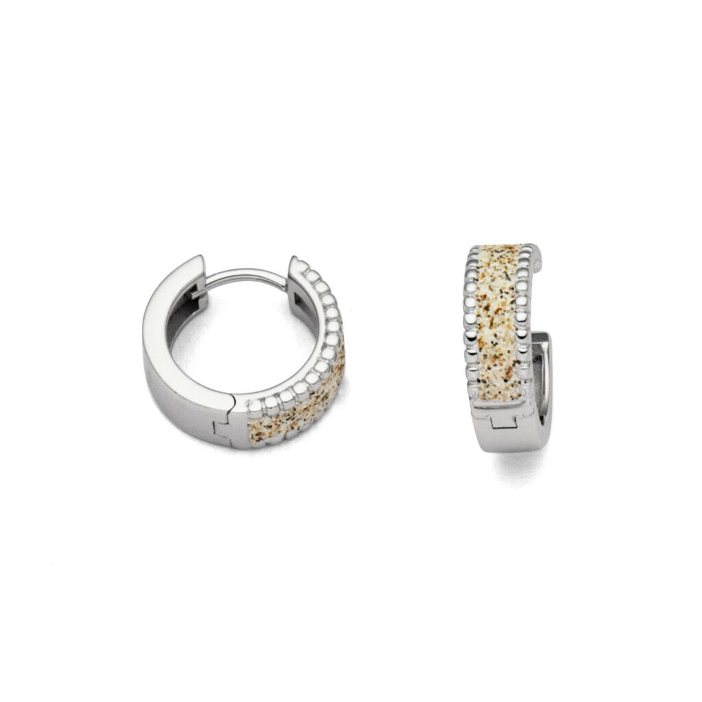 DUR Schmuck Creole STRANDZAUBER Strandsand, Silber 925/-rhod. (O4959)