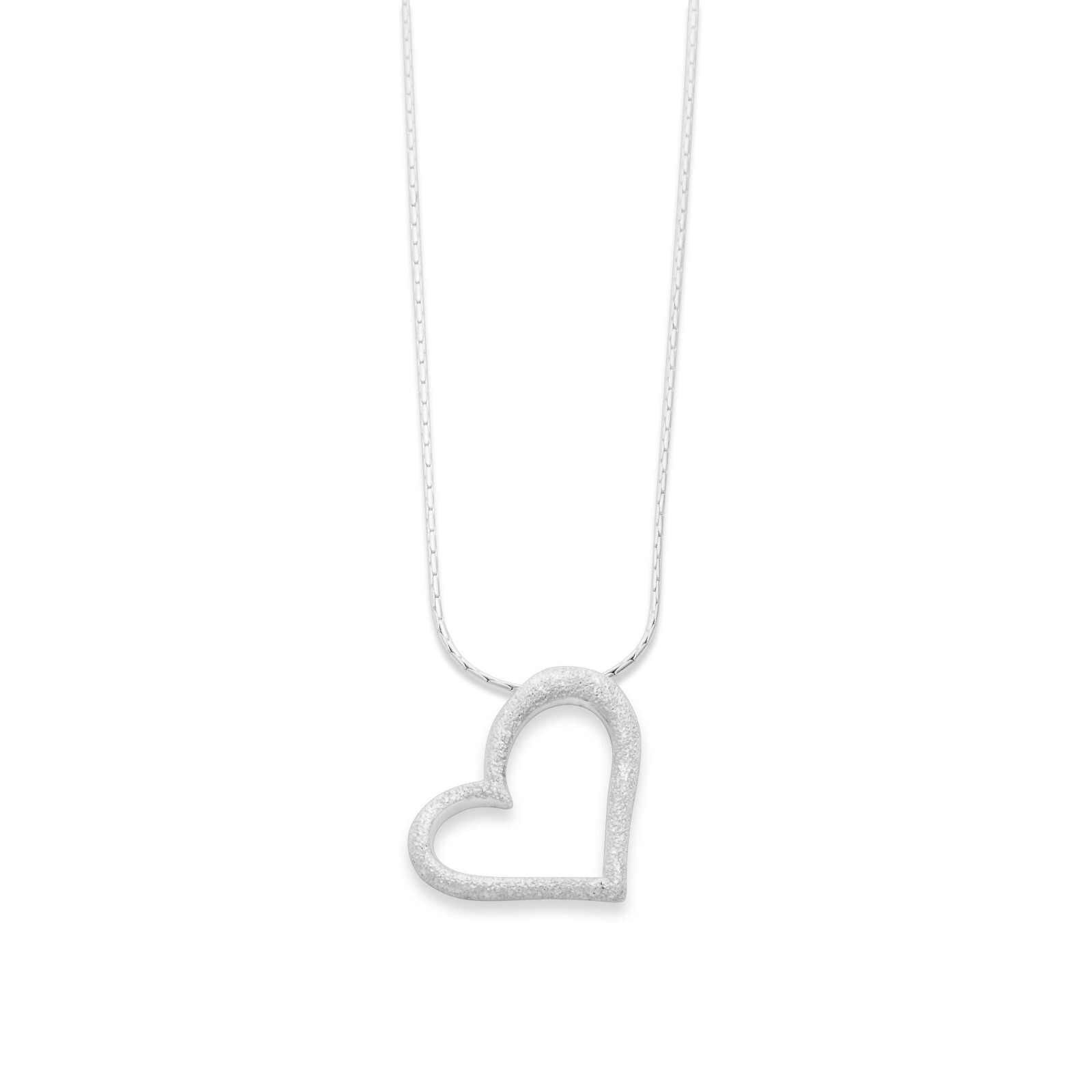 DUR Schmuck Kette FROZEN HEART, Silber 925/- 42cm (K2287) – Bild 1