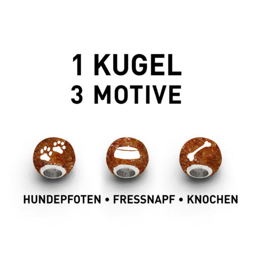 DUR Schmuck Bead LUCKY DOG Bernstein Silber 925/- rhod. (P3548) Wechselperle