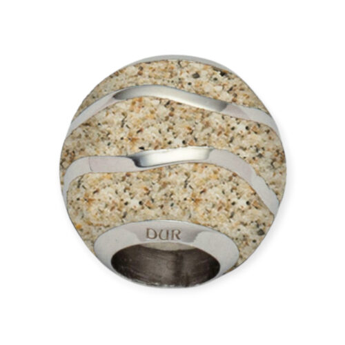 DUR Schmuck Bead WELLE Strandsand, Silber 925/- rhodiniert (P3823)
