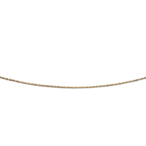 DUR Schmuck geschliffene Ankerkette Silber 925/- vergoldet, 40+5cm (K1395)