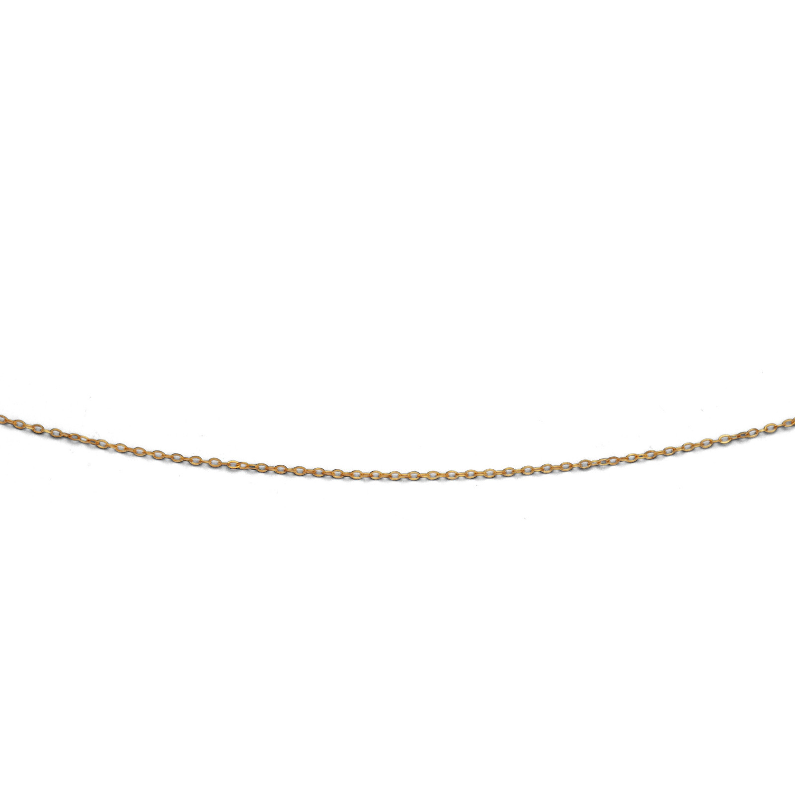 DUR Schmuck geschliffene Ankerkette Silber 925/- vergoldet, 40+5cm (K1395) – Bild 1