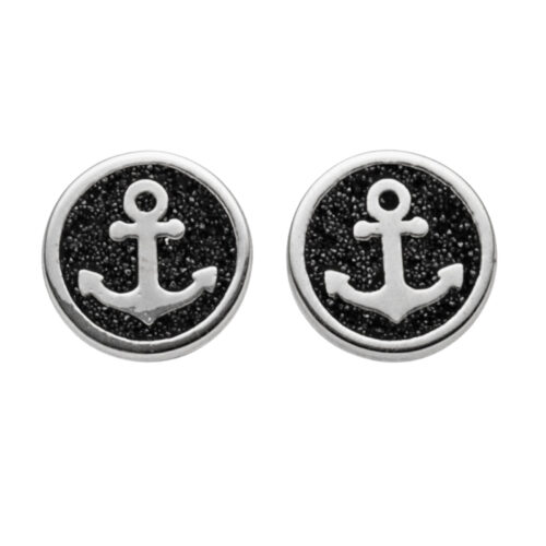 DUR Schmuck Ohrstecker Hoffnung 2.0 Lavasand, Silber 925/- rhodiniert (O5319)