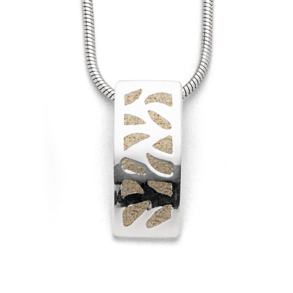 DUR Schmuck Anhänger WANDEL Strandsand, Silber 925/- rhodiniert (P4062)