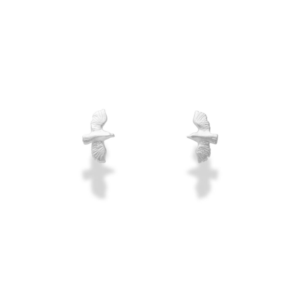 DUR Schmuck Damen Ohrstecker MÖWE Silber 925/- (O5300)