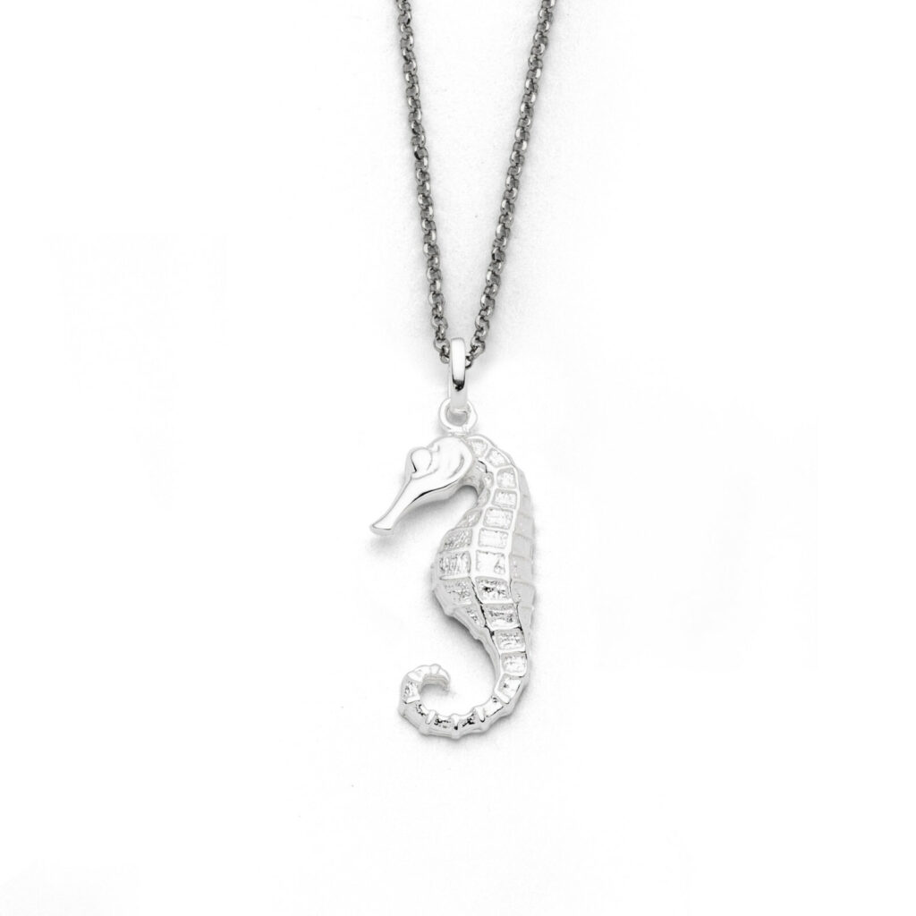DUR Schmuck Anhänger Seepferdchen Silber 925/- anlaufgeschützt (P4037)