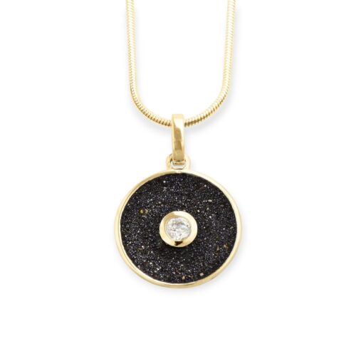 DUR Damen Anhänger LAVAFUNKELN Silber 925/- vergoldet P3594