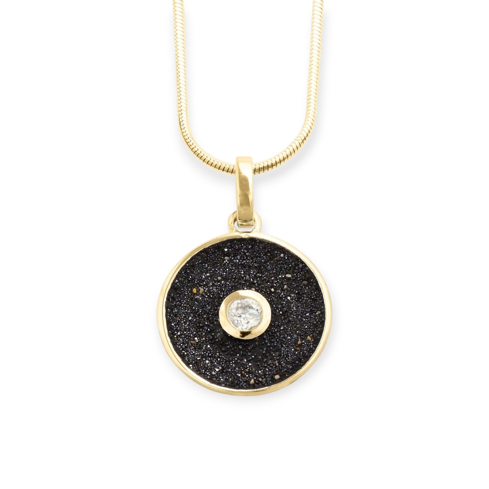 DUR Damen Anhänger LAVAFUNKELN Silber 925/- vergoldet P3594 – Bild 1