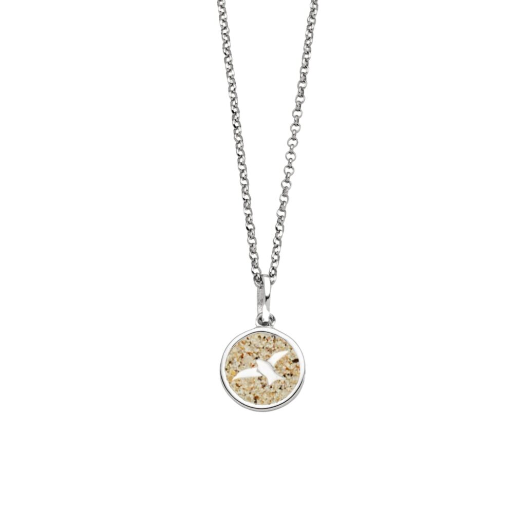 DUR Schmuck Kette FREIHEIT 2.0 Strandsand Silber 925/- rhodiniert 45cm (K2969)