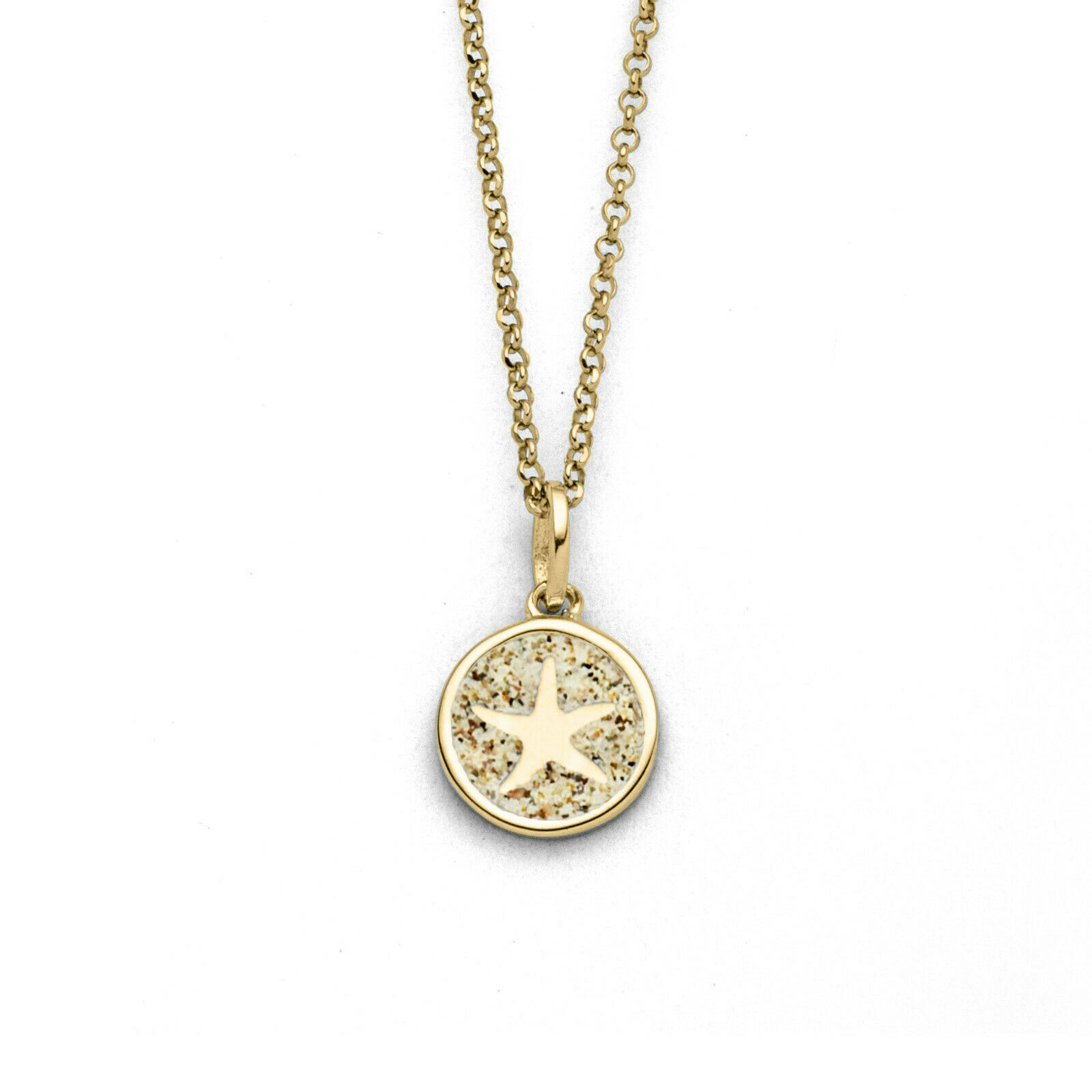 DUR Schmuck Kette TRAUM 2.0 Strandsand, Silber 925/- vergoldet 45cm (K2941) – Bild 1