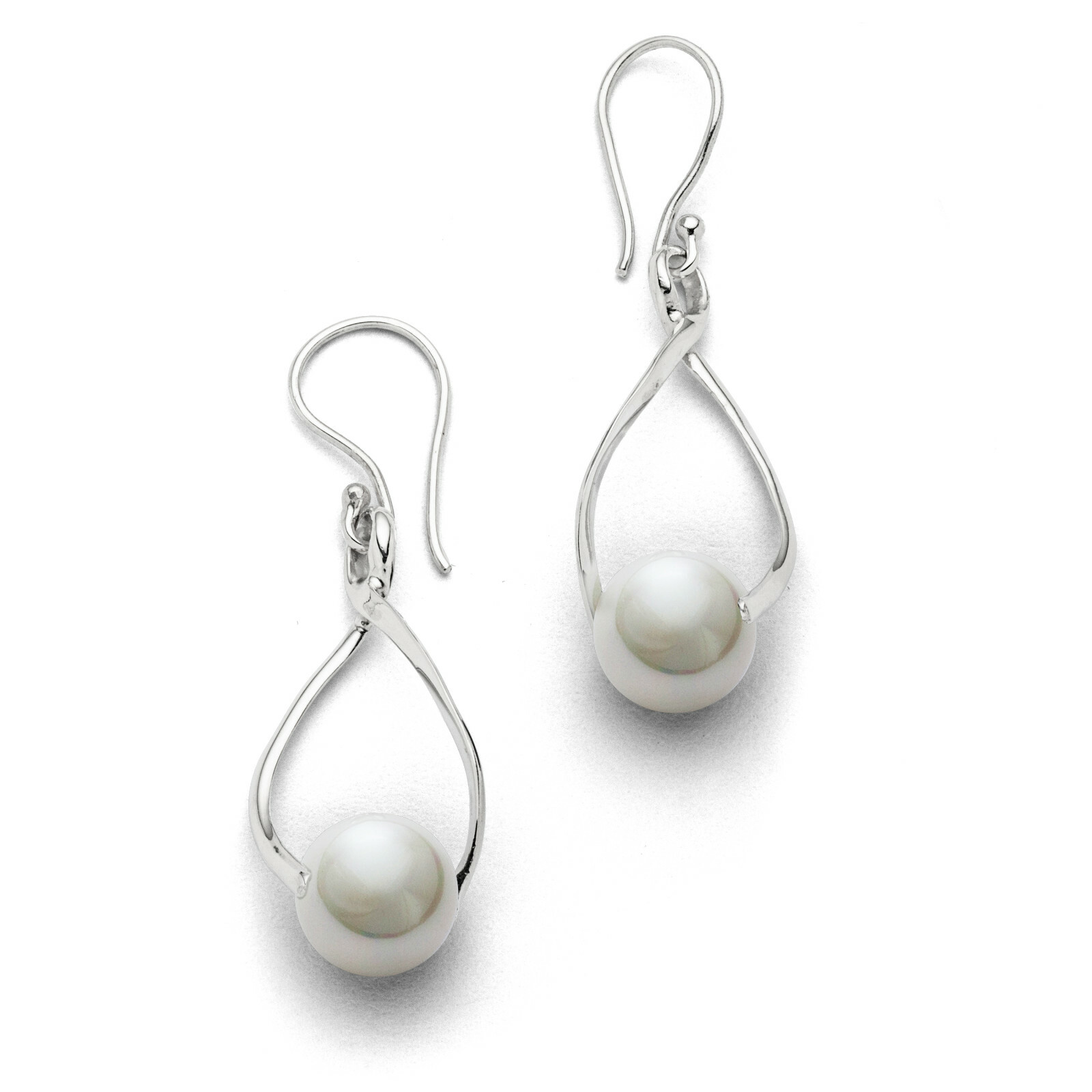 DUR Schmuck Ohrhänger SWINGING Perle, Silber 925/- (O5329) handgefertigt – Bild 1