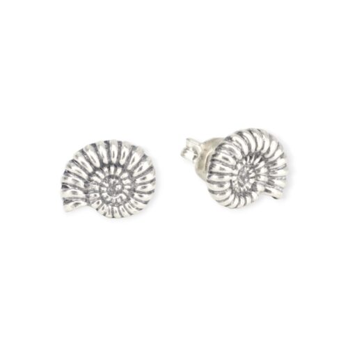 Maritimer Ohrstecker Schneckenmuschel Silber 925/- 8 mm (EP2077)