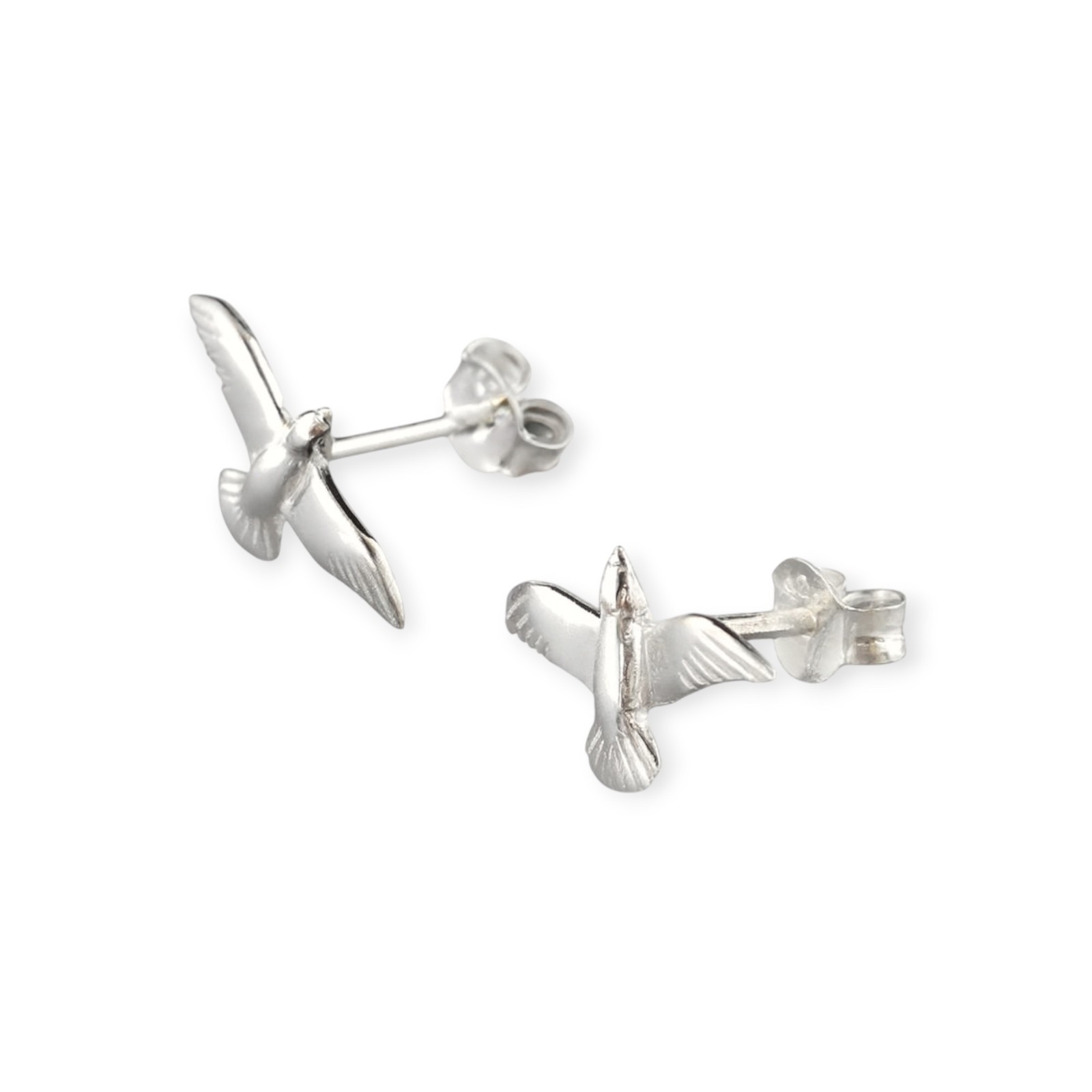 Maritimer Ohrstecker Möwe Silber 925/- 8x15 mm – (EP2642) – Bild 1