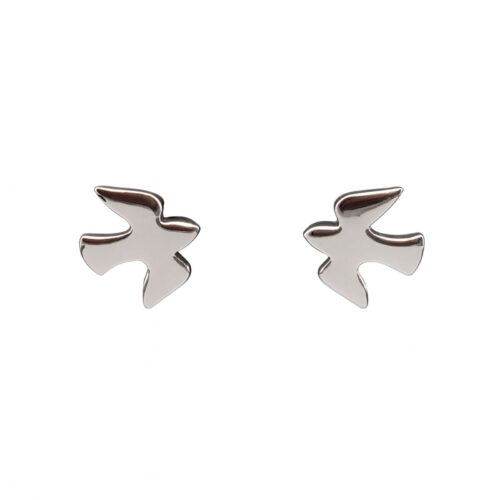 Maritimer Ohrstecker MÖWE, Silber 925/- 9x8mm (EP-2498)